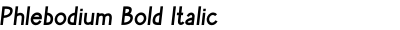 Phlebodium Bold Italic